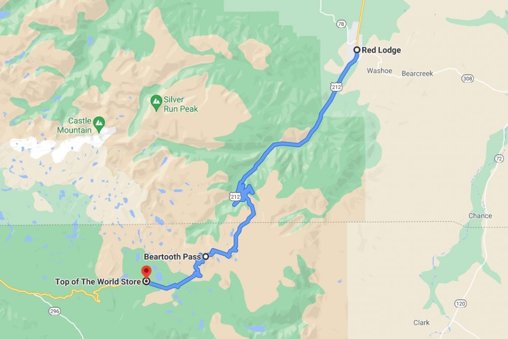 Beartooth Pass Route Map Best Motorcycle Roads in the US - Monimoto US