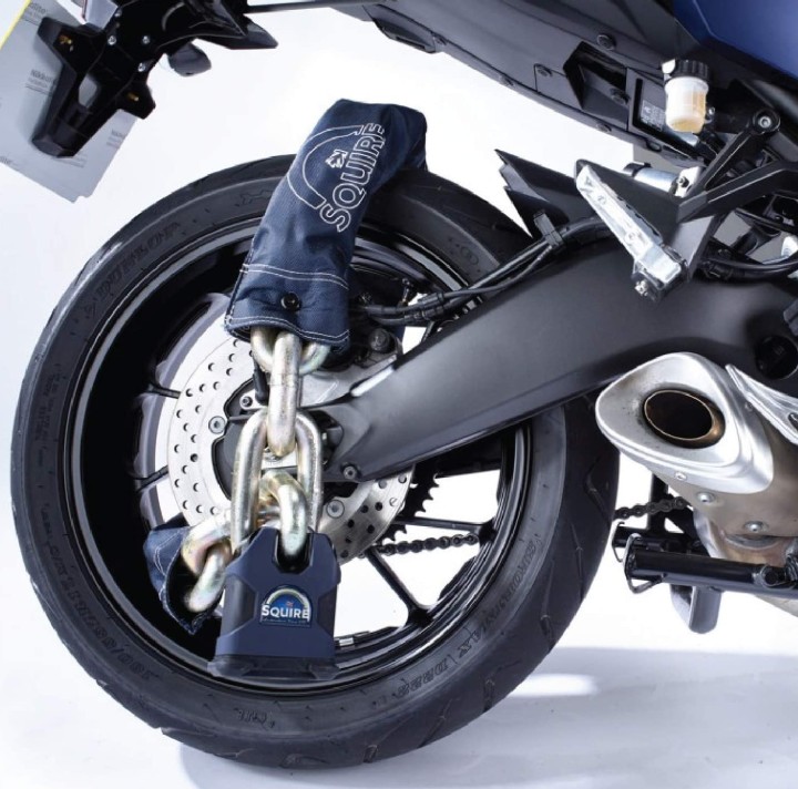 The Squire Behemoth chain lock - 10 Best Motorcycle Anti Theft Devices