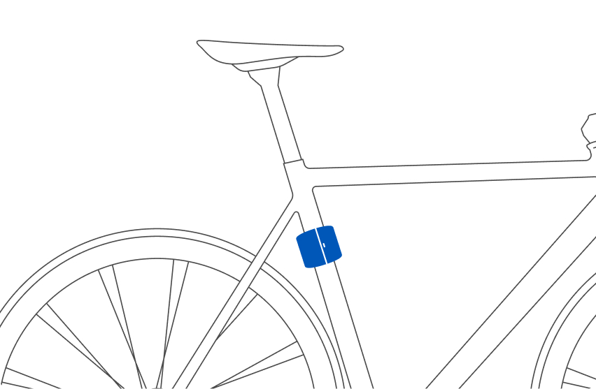 Cycloop on bike frame