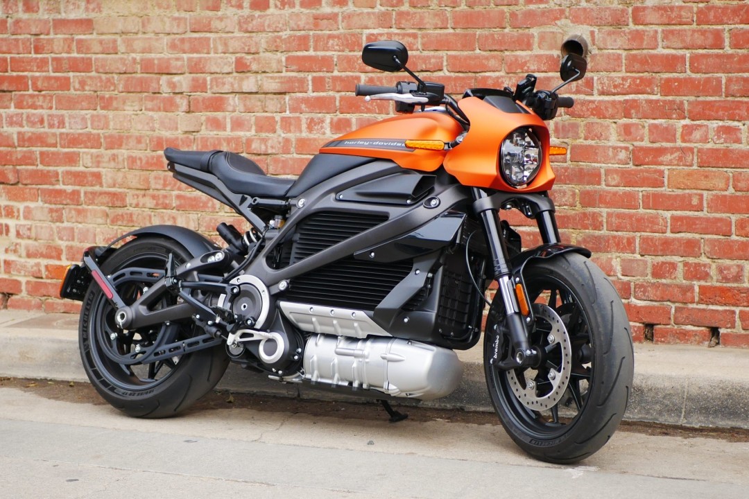 fully dressed cruising electric motorcycle