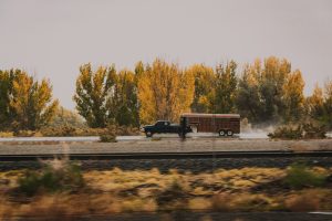 Trailer with a GPS tracker