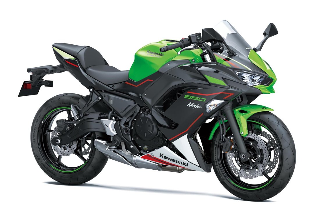 Kawasaki Ninja 650 de couleur verte - moto femme