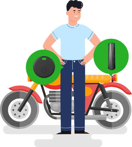 Monimoto is disarmed with a key nearby