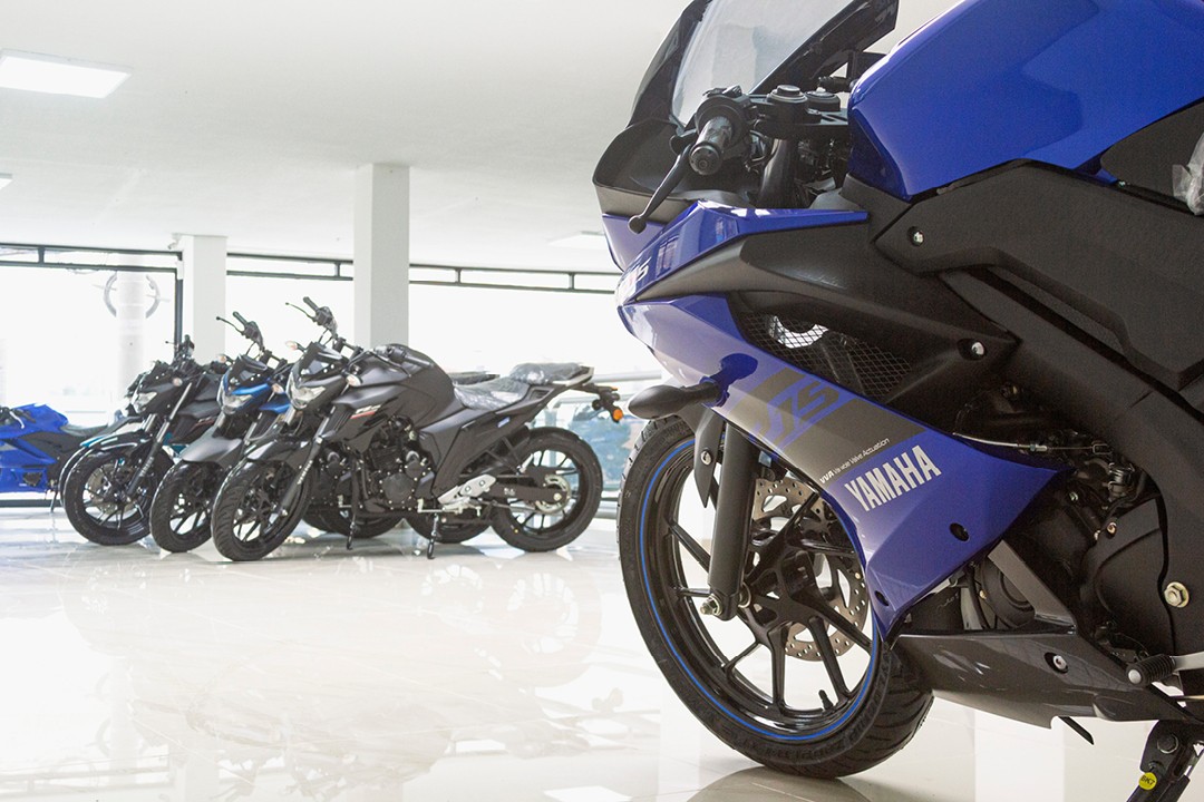 Motorcycles showroom
