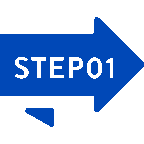 Step 1 icon blue