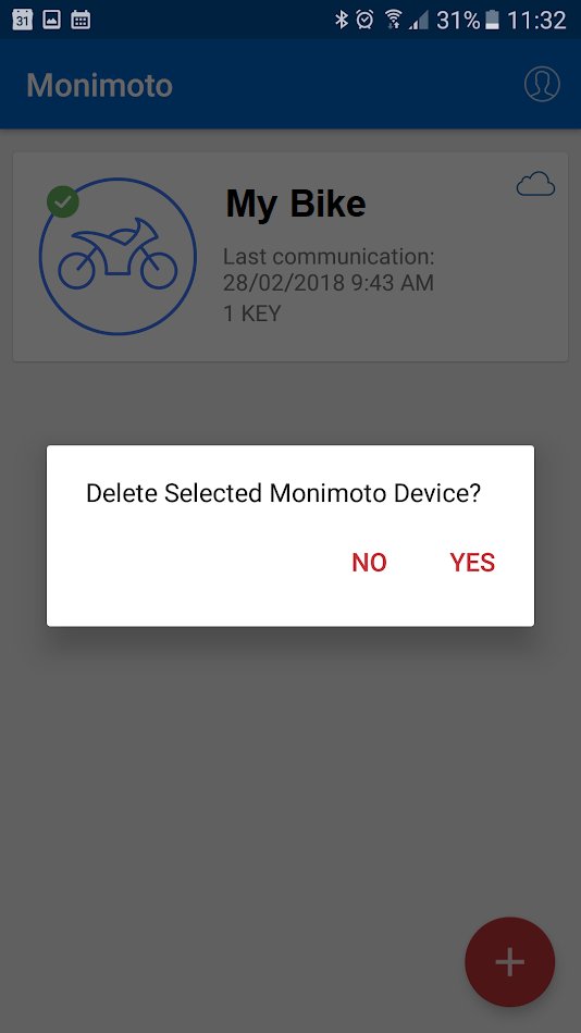 Delete device on Android